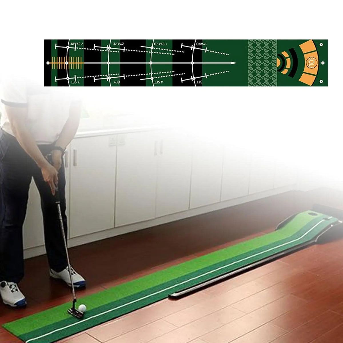 Indoor Golf Putting & Hitting Mat – Practice Green for Home, Garden & Office