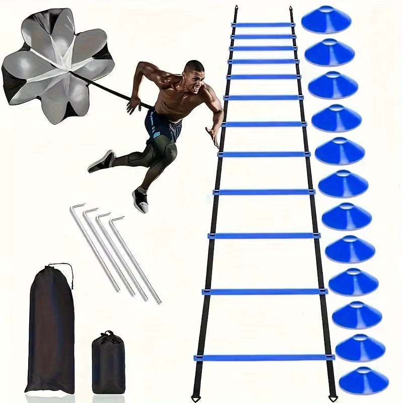 Football Speed & Agility Training Set – Ladder, Cones & Drills Kit