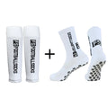 Pro-Grip Anti-Slip Football Socks & Leg Sleeve Set for Men | High-Performance Basketball & Training Gear