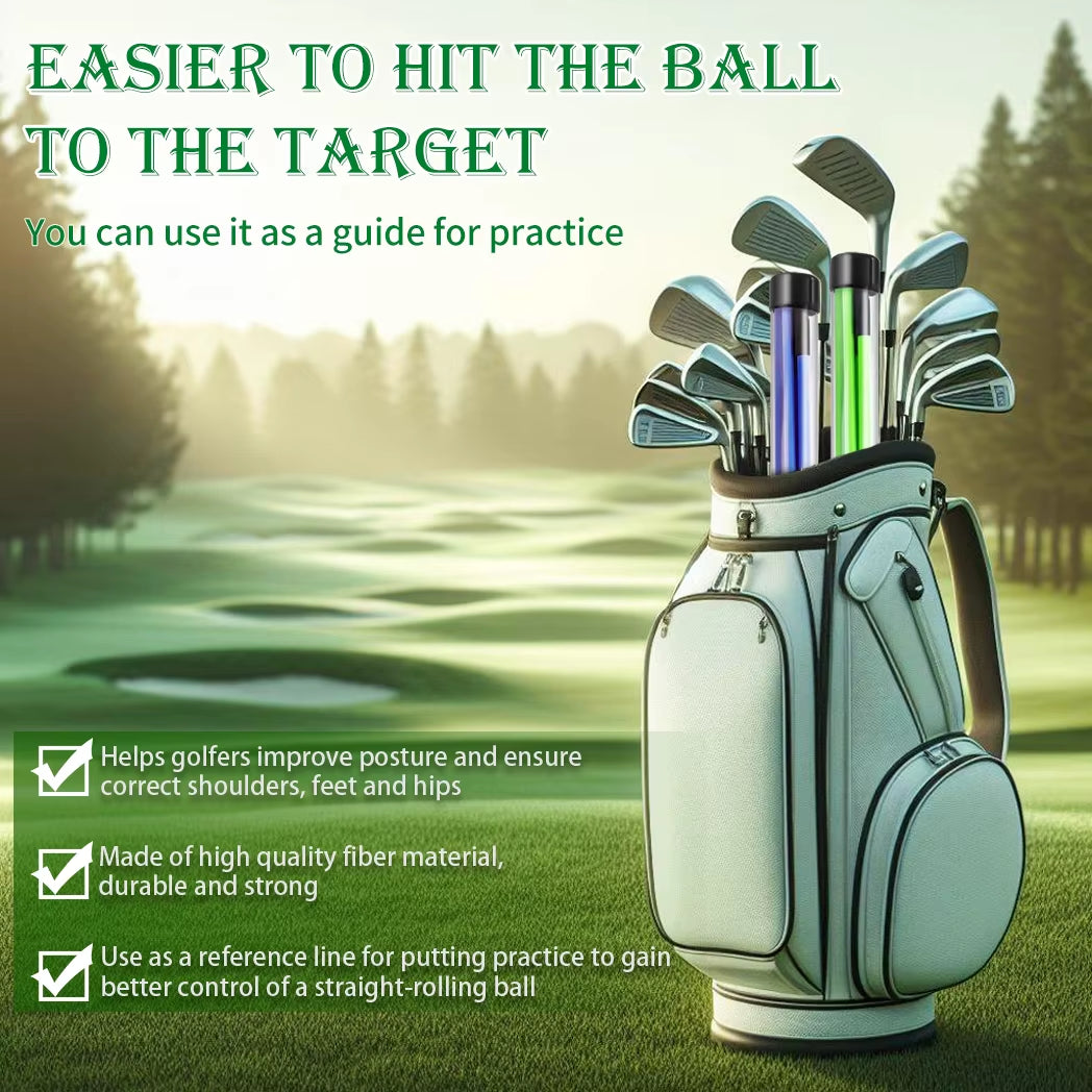 Golf Alignment Sticks (2 Sets) – 48-Inch Foldable Practice Rods