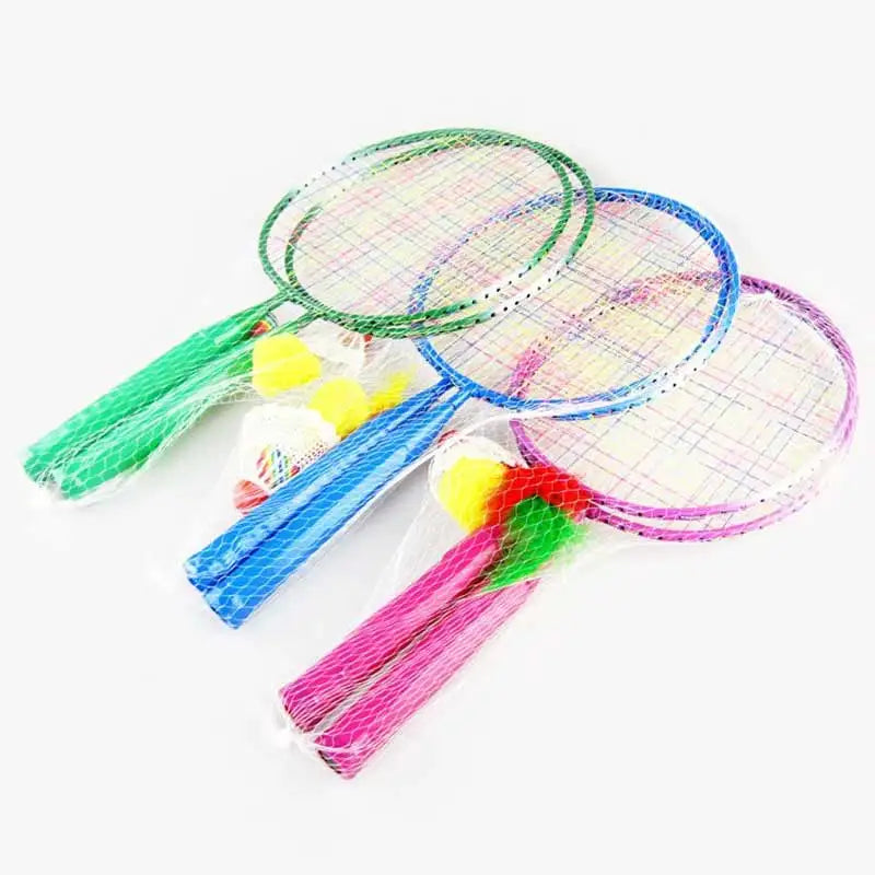 Kids' Badminton Racket Set – 2 Junior Rackets & Shuttlecocks – Maison ...