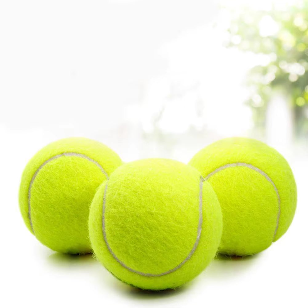 High Elasticity Training Tennis Balls – Fluorescent Yellow Rubber & Felt Balls for Competition, Practice & All Court Surfaces (SKU: KKK4307)