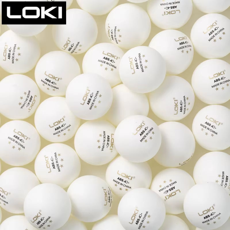 LOKI Pro 3-Star ABS Table Tennis Balls | Durable Seamed Ping Pong Balls for Professional Club Training (10–100 Pack)