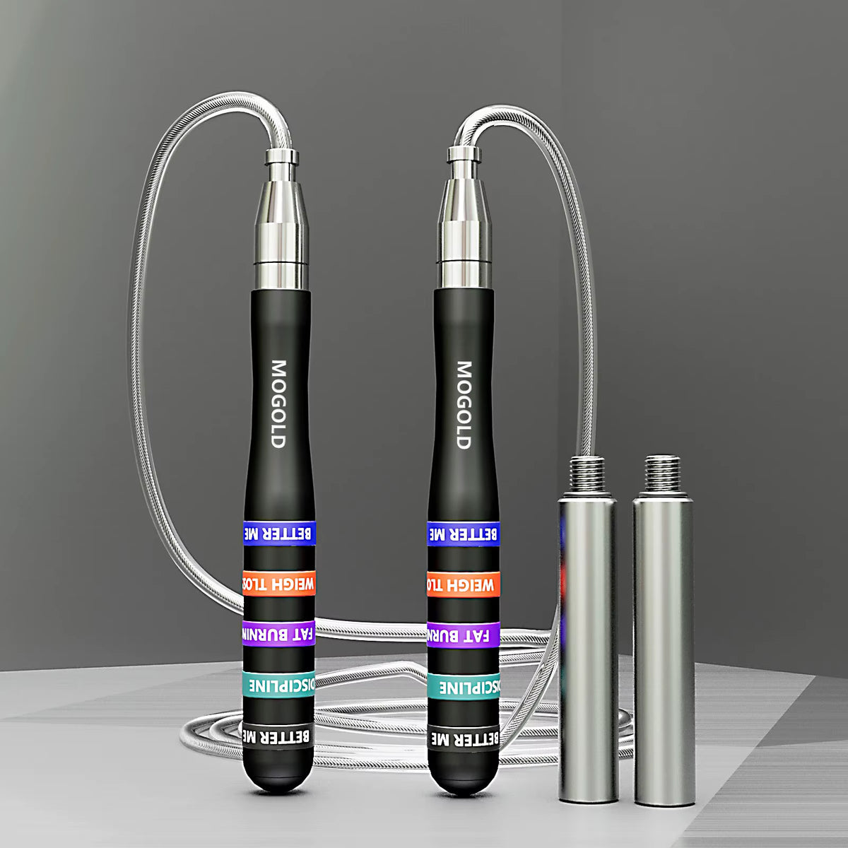 Adjustable Weighted Skipping Rope – Jump Rope for Gym, Boxing & Fitness