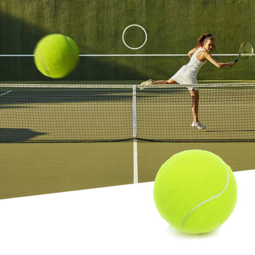 High Elasticity Training Tennis Balls – Fluorescent Yellow Rubber & Felt Balls for Competition, Practice & All Court Surfaces (SKU: KKK4307)