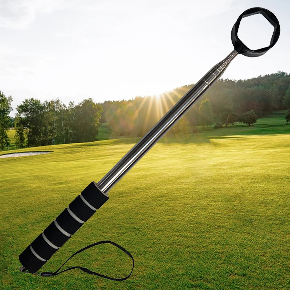 Telescopic Golf Ball Retriever 2.7m (8.86ft) – Extendable Ball Grabber for Water & Bunkers