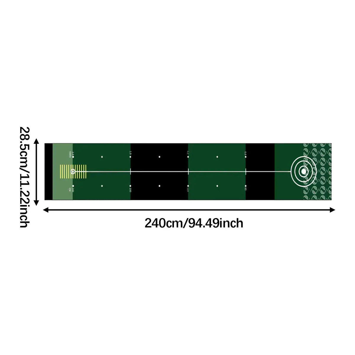 Indoor Golf Putting & Hitting Mat – Practice Green for Home, Garden & Office