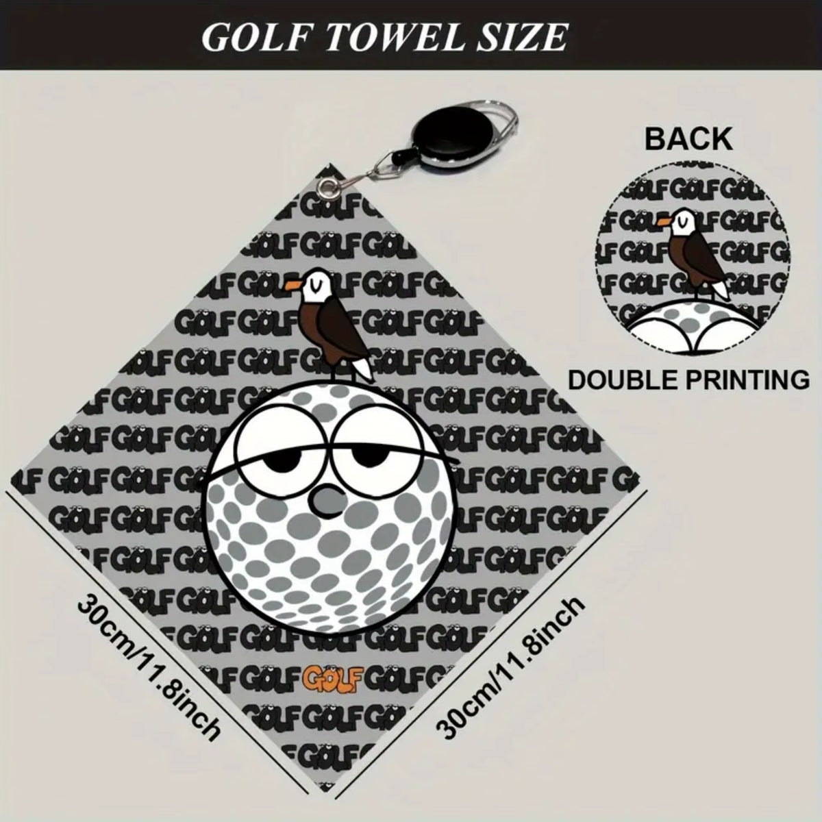 Golf Towels (2 Pack) – Quick-Dry Microfibre Towels with Clip Hook