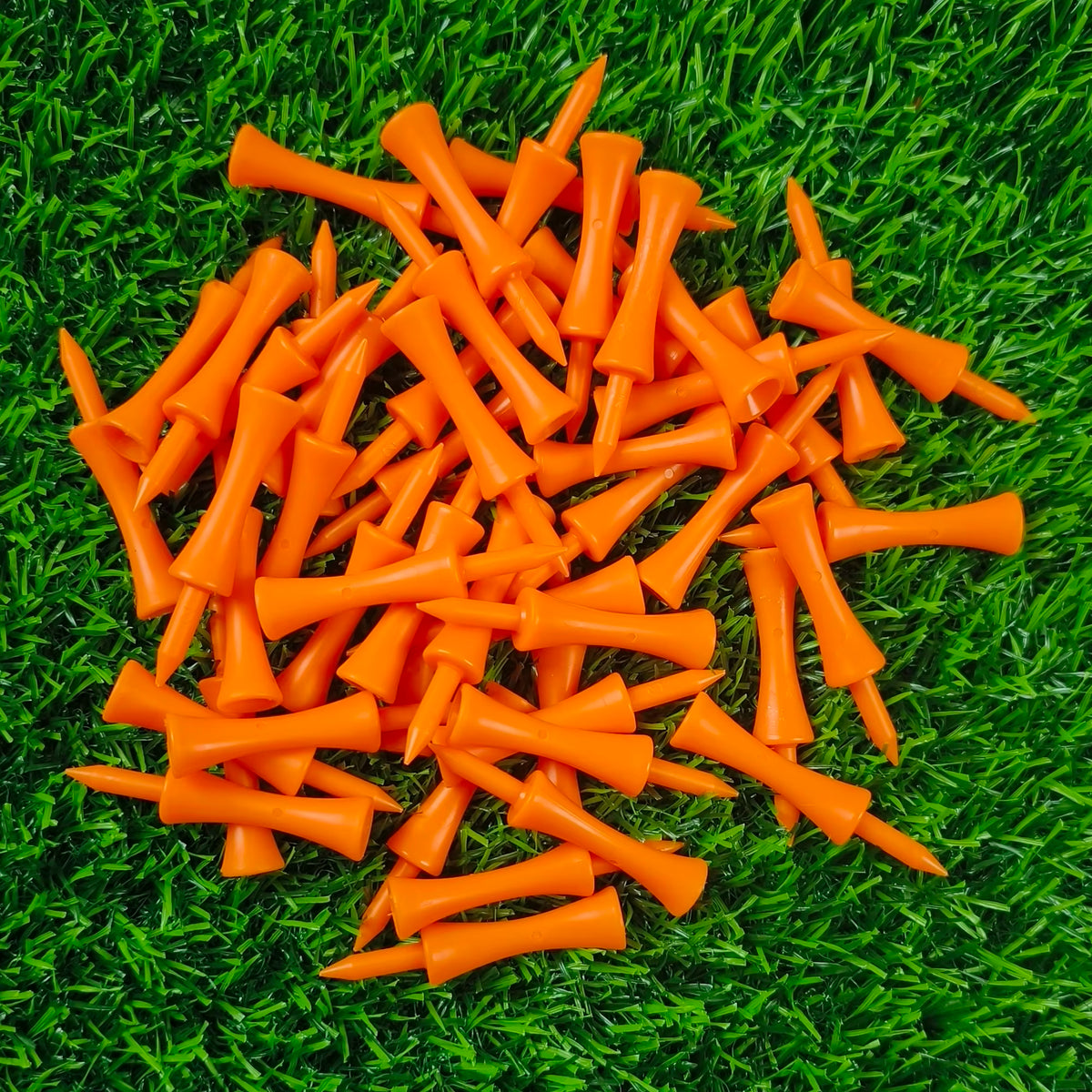 Plastic Step-Down Golf Tees (50 Pack) – 59mm Consistent-Height Tees