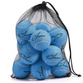 Bulk 12-Piece Tennis Ball Set | High-Elasticity Rubber Training & Play Balls with Handy Mesh Storage Bag