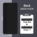 8mm Thick Eco-Friendly NBR Yoga Mat – Anti-Slip Fitness & Exercise Floor Mat with Carrying Strap (Pink, Purple, Blue, Black)