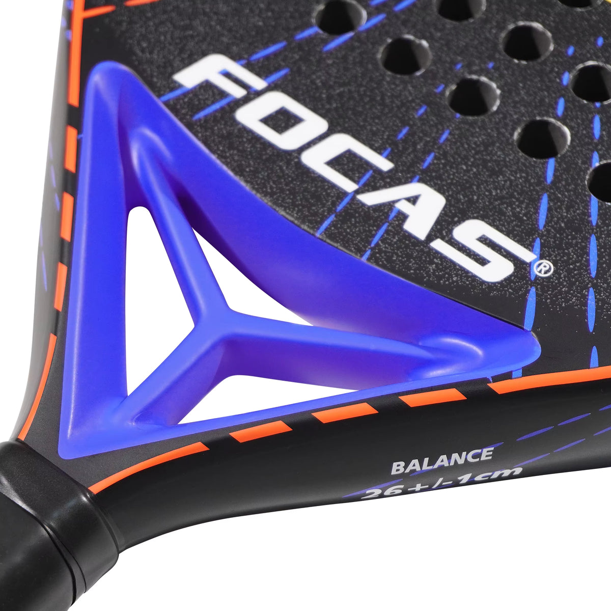 FOCAS 24K Pro Carbon Padel Tennis Racket | Advanced Textured Plate Surface for Ultimate Control and Explosive Shots