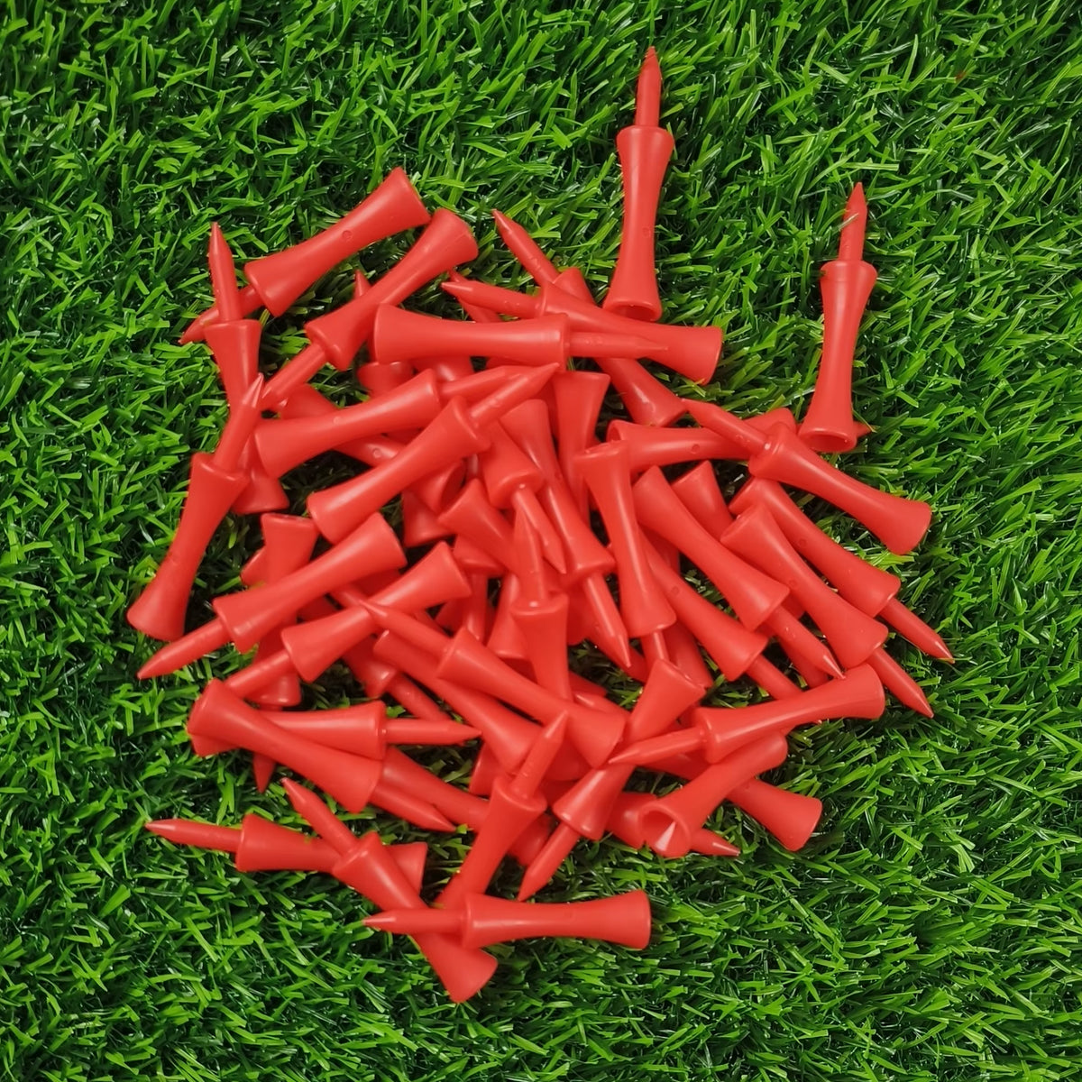 Plastic Step-Down Golf Tees (50 Pack) – 59mm Consistent-Height Tees