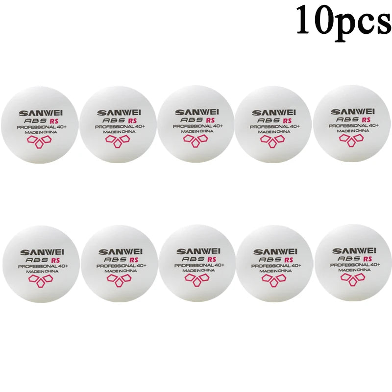 SANWEI RS40+ Pro 3-Star Ping Pong Balls | High-Bounce ABS Seamed Table Tennis Balls for Intensive Club Training