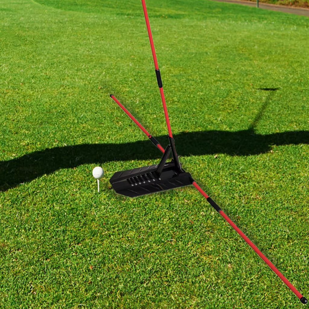 Golf Swing Plane Trainer – Adjustable Alignment Stick Holder for Posture