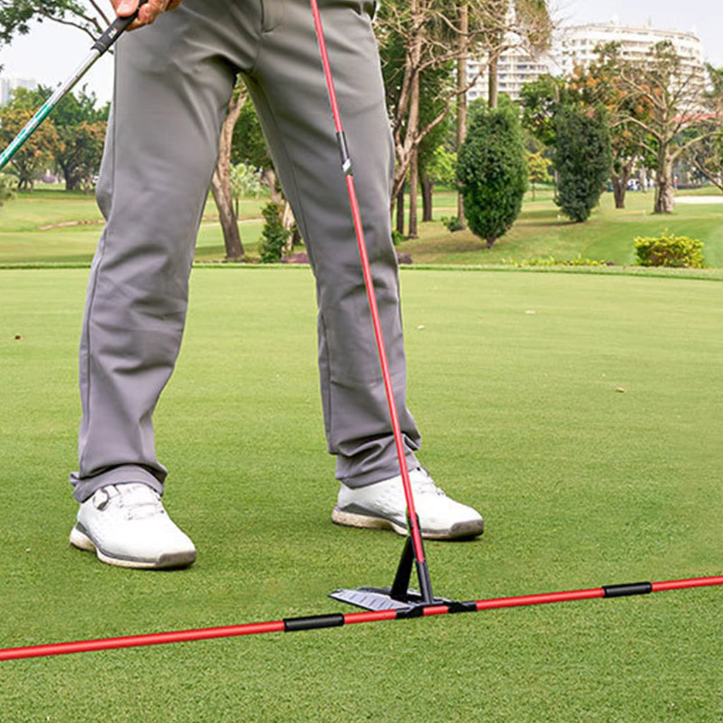 Golf Swing Plane Trainer – Adjustable Alignment Stick Holder for Posture