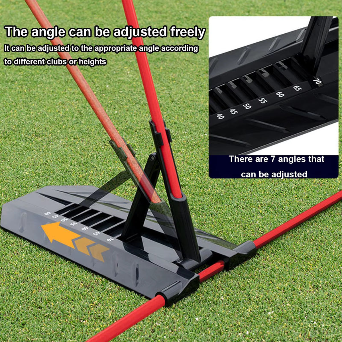Golf Swing Plane Trainer – Adjustable Alignment Stick Holder for Posture