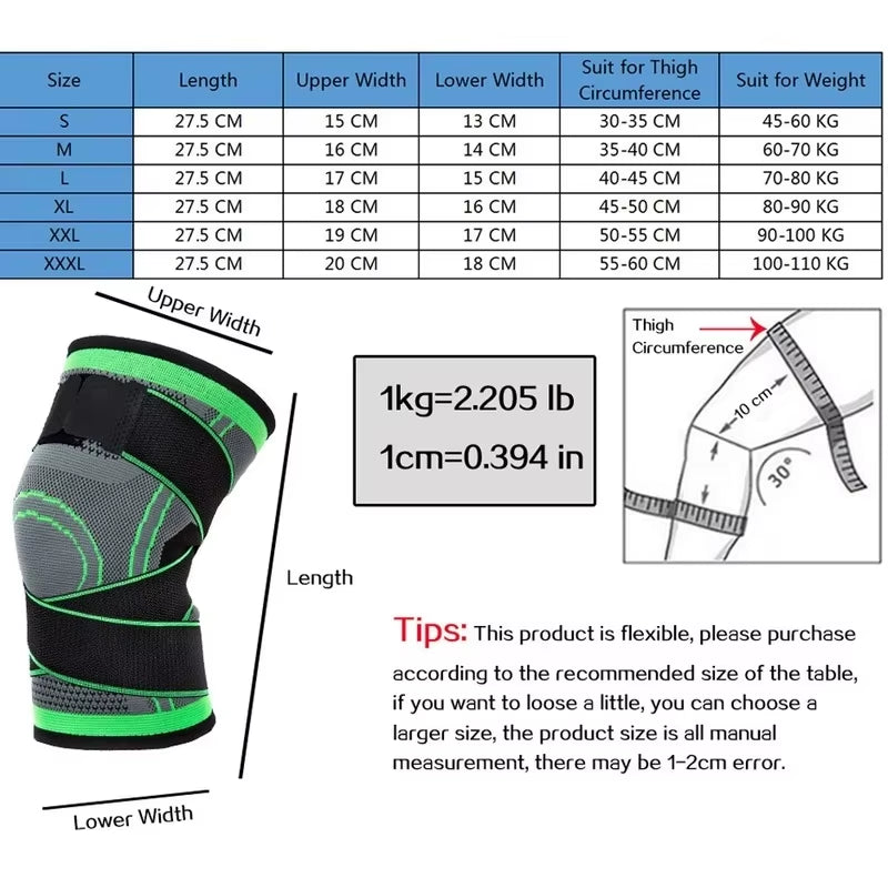 Knee compression sleeve for running, gym and basketball