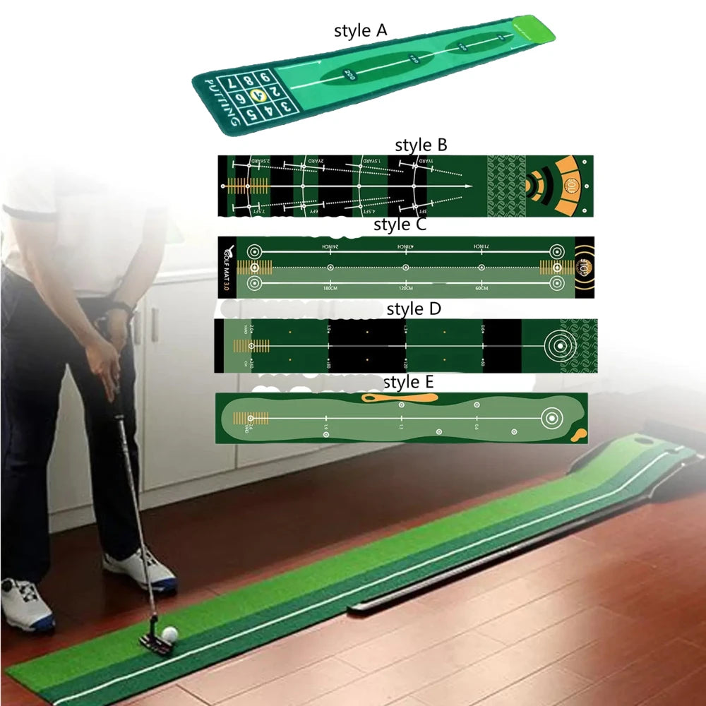 Indoor Golf Putting & Hitting Mat – Practice Green for Home, Garden & Office