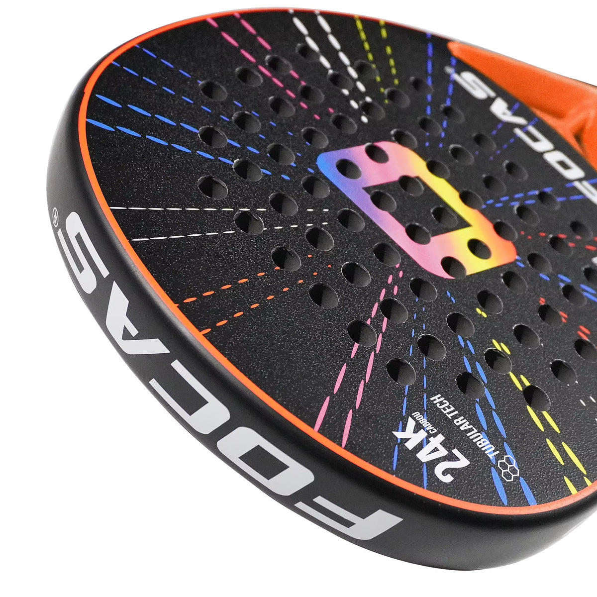FOCAS 24K Pro Carbon Padel Tennis Racket | Advanced Textured Plate Surface for Ultimate Control and Explosive Shots