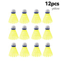12Pcs Nylon Badminton Shuttlecocks – Durable & Stable Training Birdies for Indoor & Outdoor Sports Practice