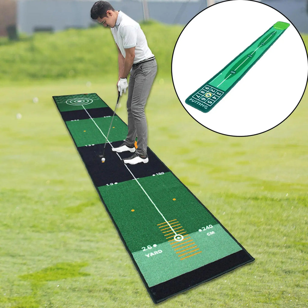 Indoor Golf Putting & Hitting Mat – Practice Green for Home, Garden & Office