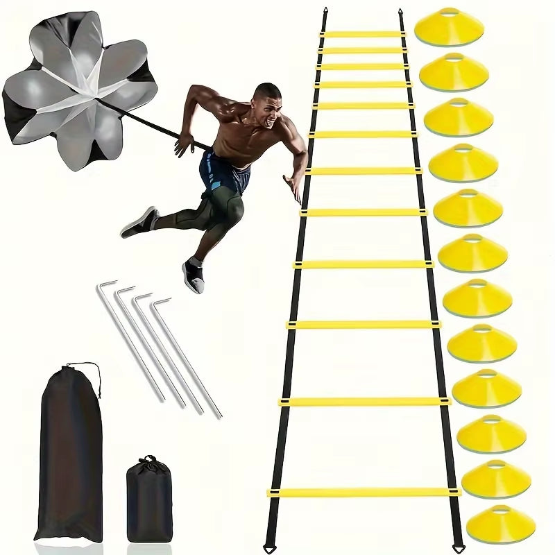 Football Speed & Agility Training Set – Ladder, Cones & Drills Kit