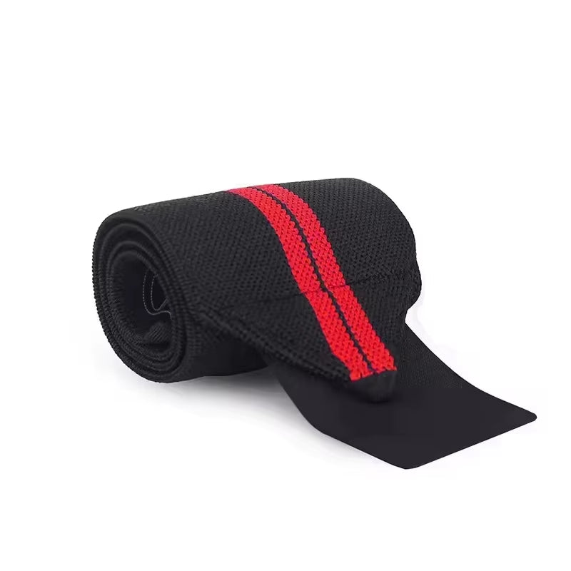 Weightlifting Wrist Wraps (1 Pair) – Adjustable Elastic Wraps for Gym & Powerlifting