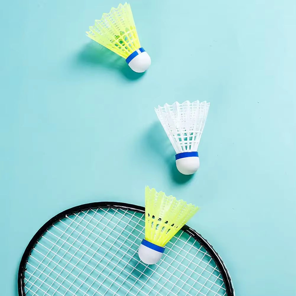 12Pcs Nylon Badminton Shuttlecocks – Durable & Stable Training Birdies for Indoor & Outdoor Sports Practice