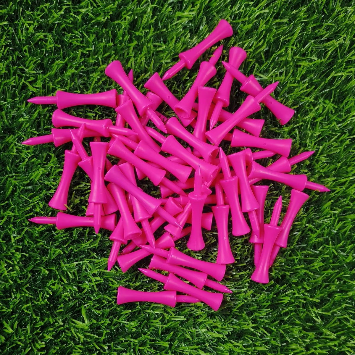 Plastic Step-Down Golf Tees (50 Pack) – 59mm Consistent-Height Tees