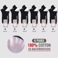 100% Pure Cotton Short Socks Men Ankle Sock Business Dress Ear-Lifting Heel Protection Deodorant Antibacterial Sports Sock