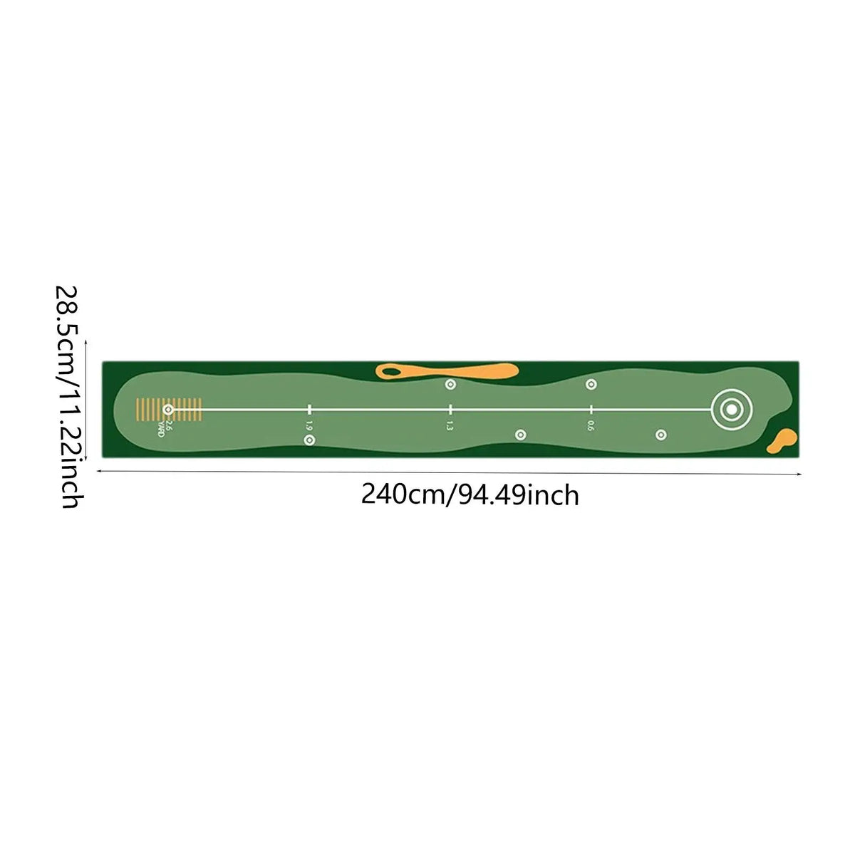 Indoor Golf Putting & Hitting Mat – Practice Green for Home, Garden & Office