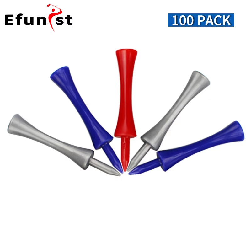 Bamboo Golf Tees (100 Pack) – 4 Mixed Sizes for Driver, Woods & Irons