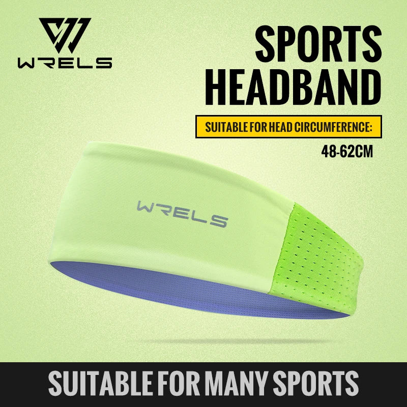 WRELS Headband Sweatband Cooling Non Slip Breathable Quick Dry Men Women Running Yoga Fitness Tennis Athletic Workout Hair Band