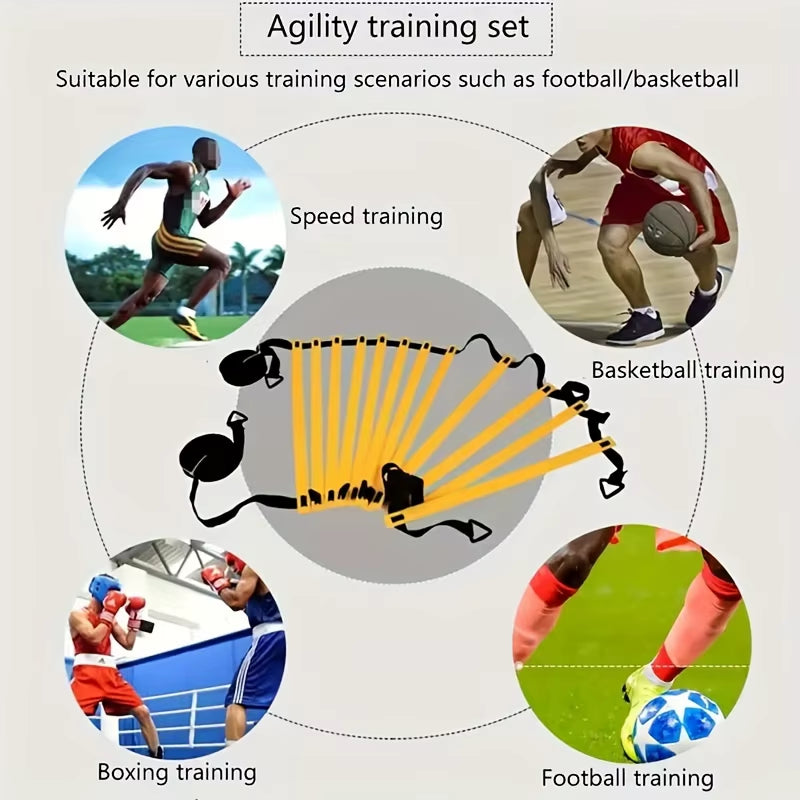 Football Speed & Agility Training Set – Ladder, Cones & Drills Kit