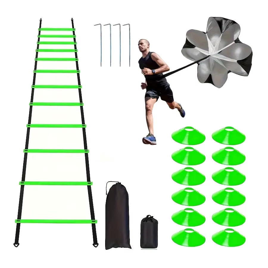 Football Speed & Agility Training Set – Ladder, Cones & Drills Kit