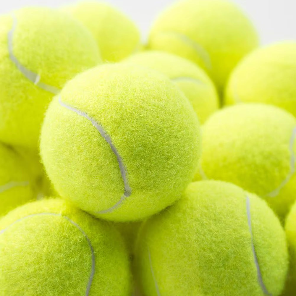 High Elasticity Training Tennis Balls – Fluorescent Yellow Rubber & Felt Balls for Competition, Practice & All Court Surfaces (SKU: KKK4307)