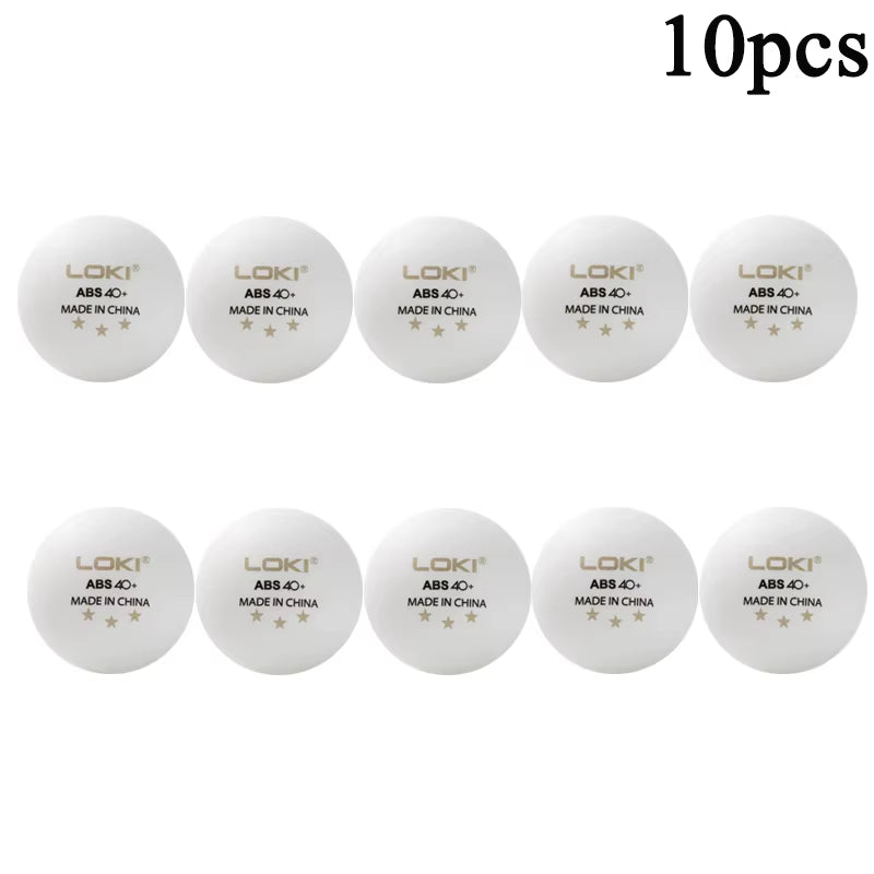 LOKI Pro 3-Star ABS Table Tennis Balls | Durable Seamed Ping Pong Balls for Professional Club Training (10–100 Pack)