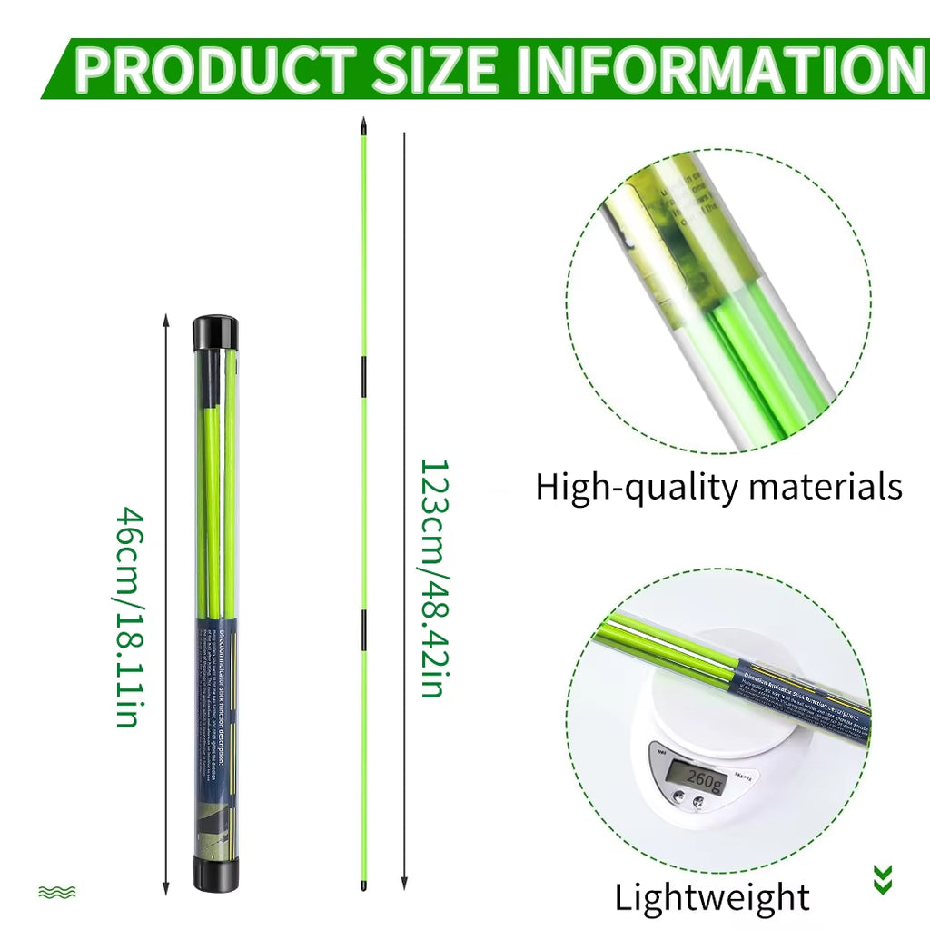 Golf Alignment Sticks (2 Sets) – 48-Inch Foldable Practice Rods