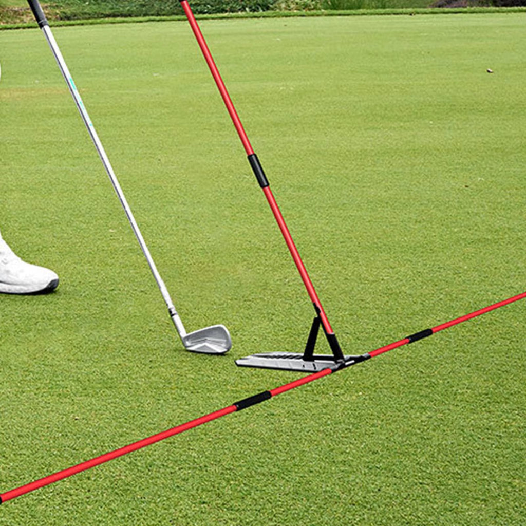 Golf Swing Plane Trainer – Adjustable Alignment Stick Holder for Posture
