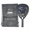 KING KOBRA 2.0 Pro 18K Carbon Padel Tennis Racket | Anti-Slip Grip, 3D Spin Surface & Shock Absorption
