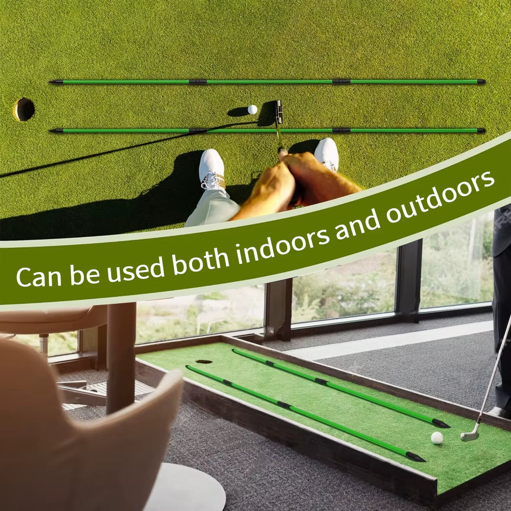 Golf Alignment Sticks (2 Sets) – 48-Inch Foldable Practice Rods