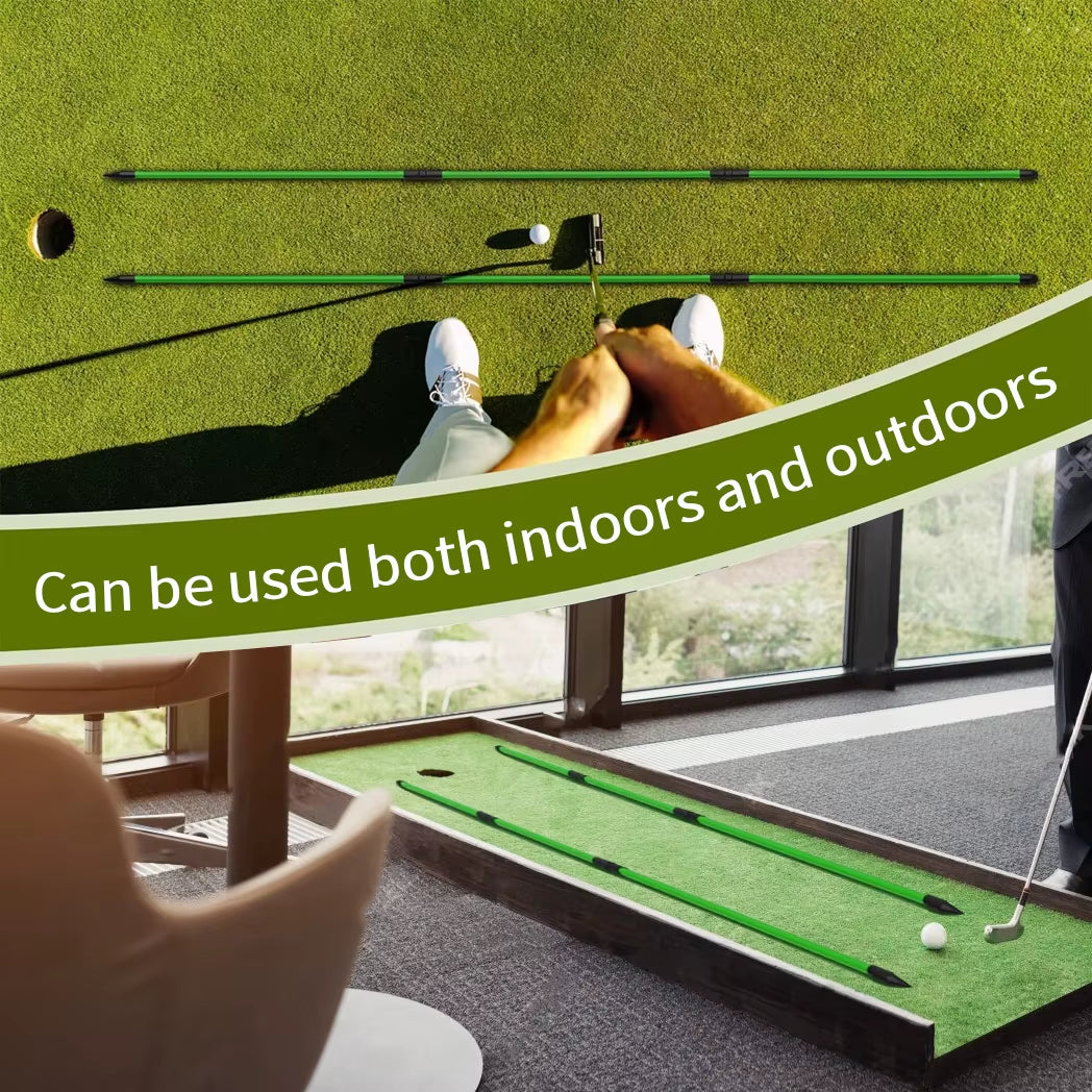 Golf Alignment Sticks (2 Sets) – 48-Inch Foldable Practice Rods